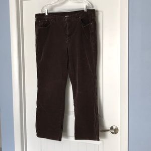 Venezia chocolate corduroy pants